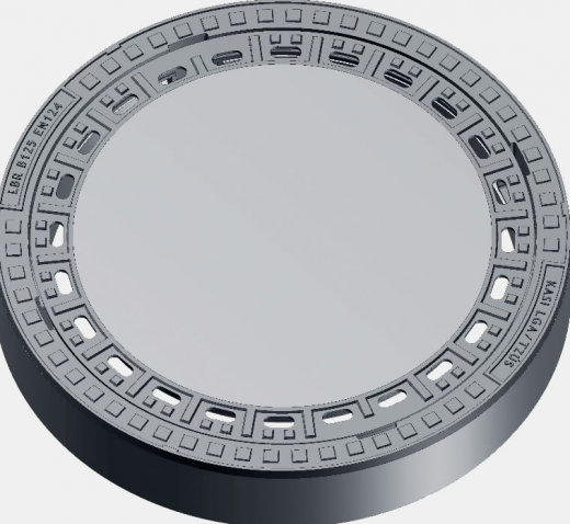 Schachtabdeckung 12,5t mit Ventilation