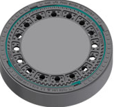 Schachtabdeckung 40t mit Ventilation