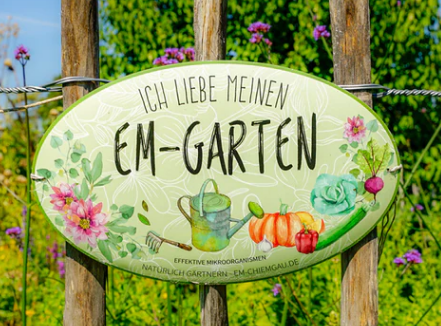 EM-Gartenschild