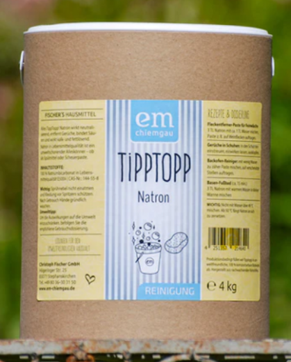 TippTopp Natron, 4 kg Pappeimer
