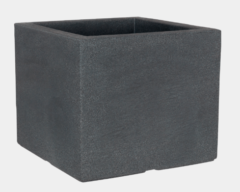 Kubus Stone Quadrat 40 cm anthrazit