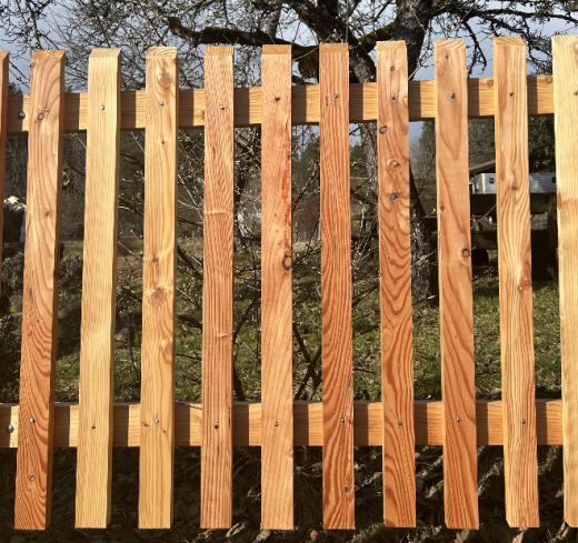 Zaunlatte Lärche impr. 2,5x6cmx1,1m kan.
