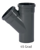 HTsafeEA Abzweig DN/OD 75/75 45 Grad