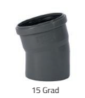 HTsafeB DN/OD 90 - 15 Grad Bogen