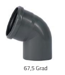 HTsafeB DN/OD 90 - 67,5 Grad Bogen