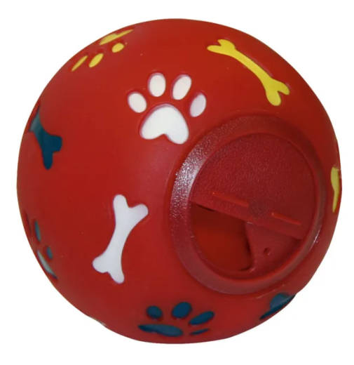 Snackball f. Hunde ø 11cm, rot