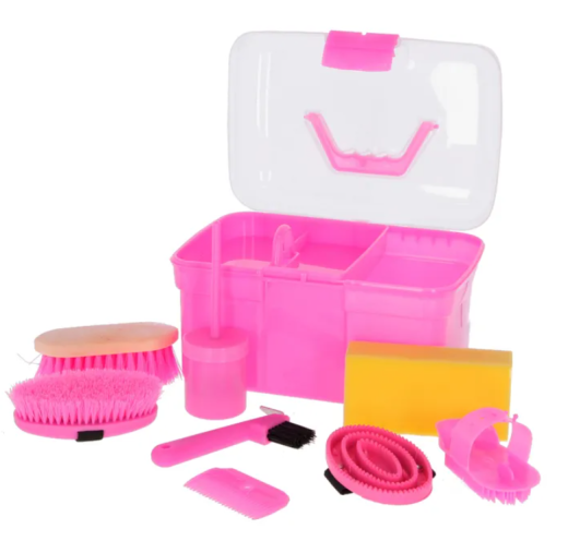 Putzbox befüllt f.Kinder, rosa