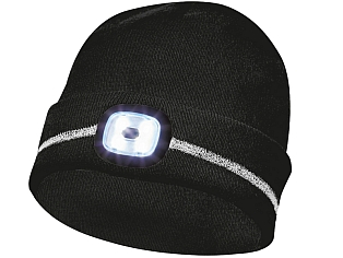 LED - WINTERMÜTZE SCHWARZ
