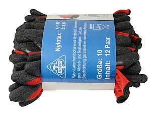 HANDSCHUHE NYLOTEX 12-PAAR-PACK GR. 9