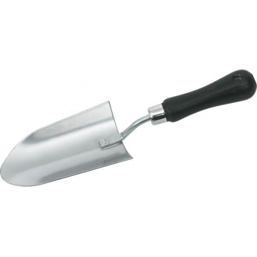 Blumenkelle, Stahl mit Holz-