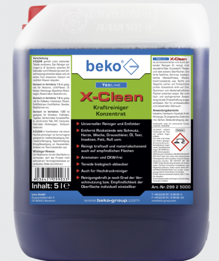 Beko TecLine X-Clean 5l