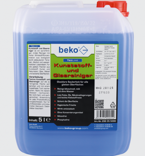 Beko TecLine Kunststoff und Glasreiniger