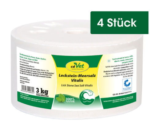 Leckstein Meersalz Vitalis 3 kg (4 St.)