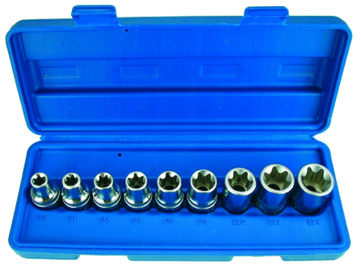 STECKSCHLÜSSEL-SATZ AUßEN-TX 9-TLG 1/2 Z