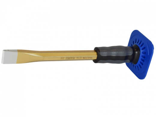 MAURERMEIßEL FLACH 350 MM MIT HANDSCHUTZ