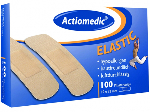 PFLASTERSTRIPS ACTIOMEDIC ELASTIC 19X72