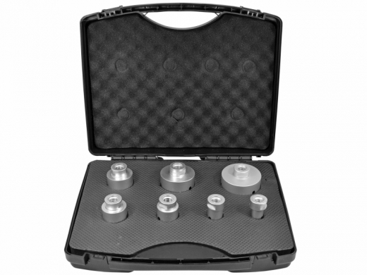 DIA-BOHRKRONEN-SET SILBER 7-TLG. I.KOFF