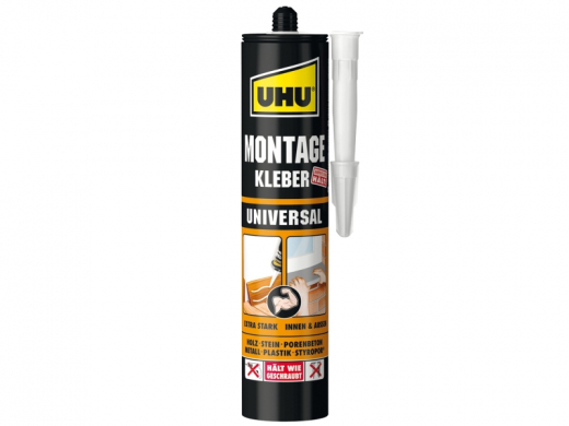 UHU MONTAGEKLEBER UNIVERSAL WEIß 310 ML