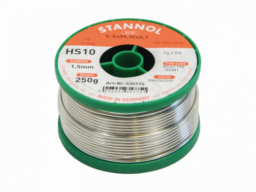 LÖTDRAHT BLEIFREI 1,5 MM 250 GR