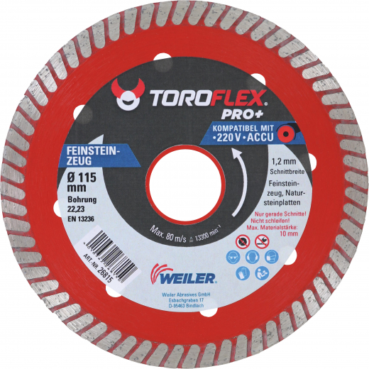 Diamant-Trennscheibe 115x1,4mm