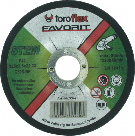 Trennscheibe, Stein, 115mm,