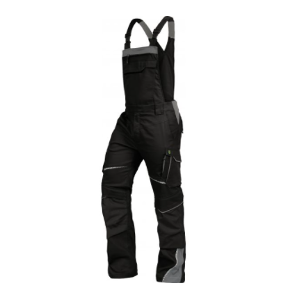 Latzhose schwarz/grau Gr.60