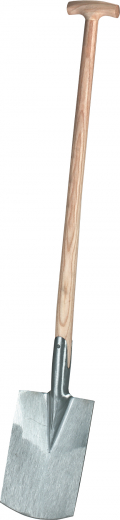 Gärtnerspaten m.Eschen-T-Stiel