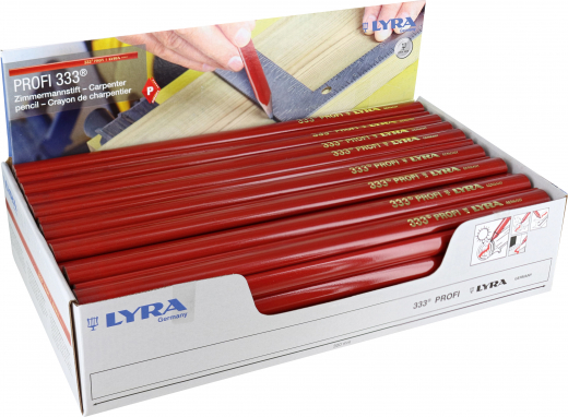 Zimmermannstift 30cm, rot,