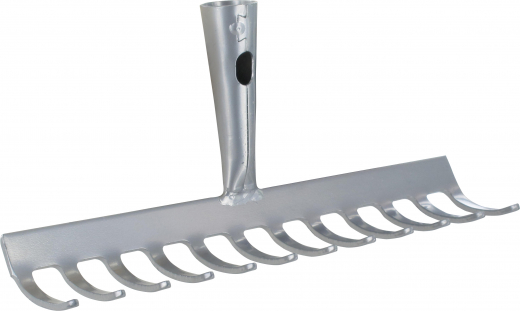 Gartenrechen m. Tülle,oh.Stiel