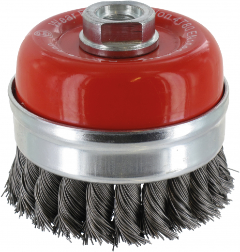 Topfbürste 80mm, Stahl,gezopft