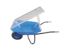 WOLFA Durchwurfsieb mit Schubkarren-