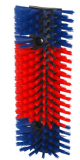 Halbrunde Kratzbürste blau-rot