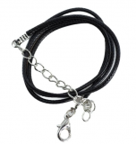 Lederhalsband mit Karabinerverschluss