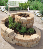 Floro Schnecke Sandstein 160/140 cm