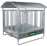 Pferde-Viereckraufe mit Sicherheitsfreßg