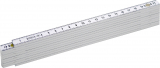 Meterstab 200cm, weiß, Kunst-