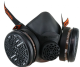 Farbspritzmaske, mit Kopfband