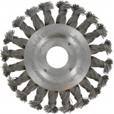 Rundbürste 125mm,Stahl,gezopft