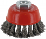 Topfbürste 65mm, Stahl,gezopft