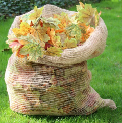 Jute Laubsäcke 3 Stück ca. 70 x 100 cm k