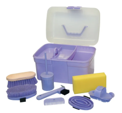 Putzbox befüllt f.Kinder, lila