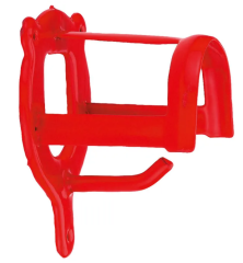 Trensenhalter Metall rot