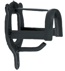 Trensenhalter Metall schwarz