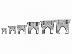 KRALLEN-STIELKEILE SORT. IV 1-6