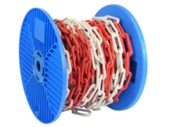 KUSTO-KETTE ROT-WEIß 6,0 MM 25M