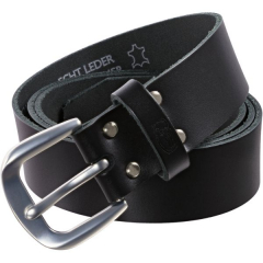 LW Ledergürtel schwarz