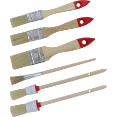 Pinselsatz 6-tlg., Flach- und