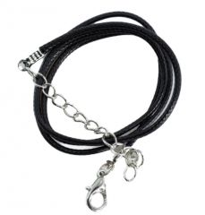 Lederhalsband mit Karabinerverschluss