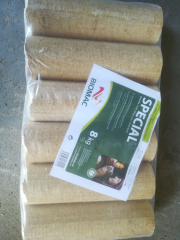 Holzbriketts 8Kg Pak. Mischholz Rund