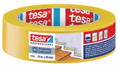 tesa Putzband quergerillt gelb 30mm